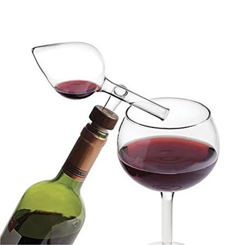 Elegant Glass Wine Aerator for Instant Flavor Enhancement