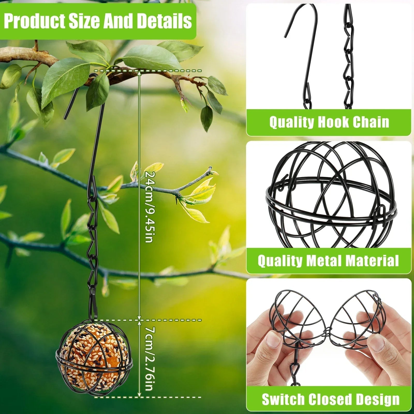 Charming Metal Bird Feeder Collection for Year-Round Use