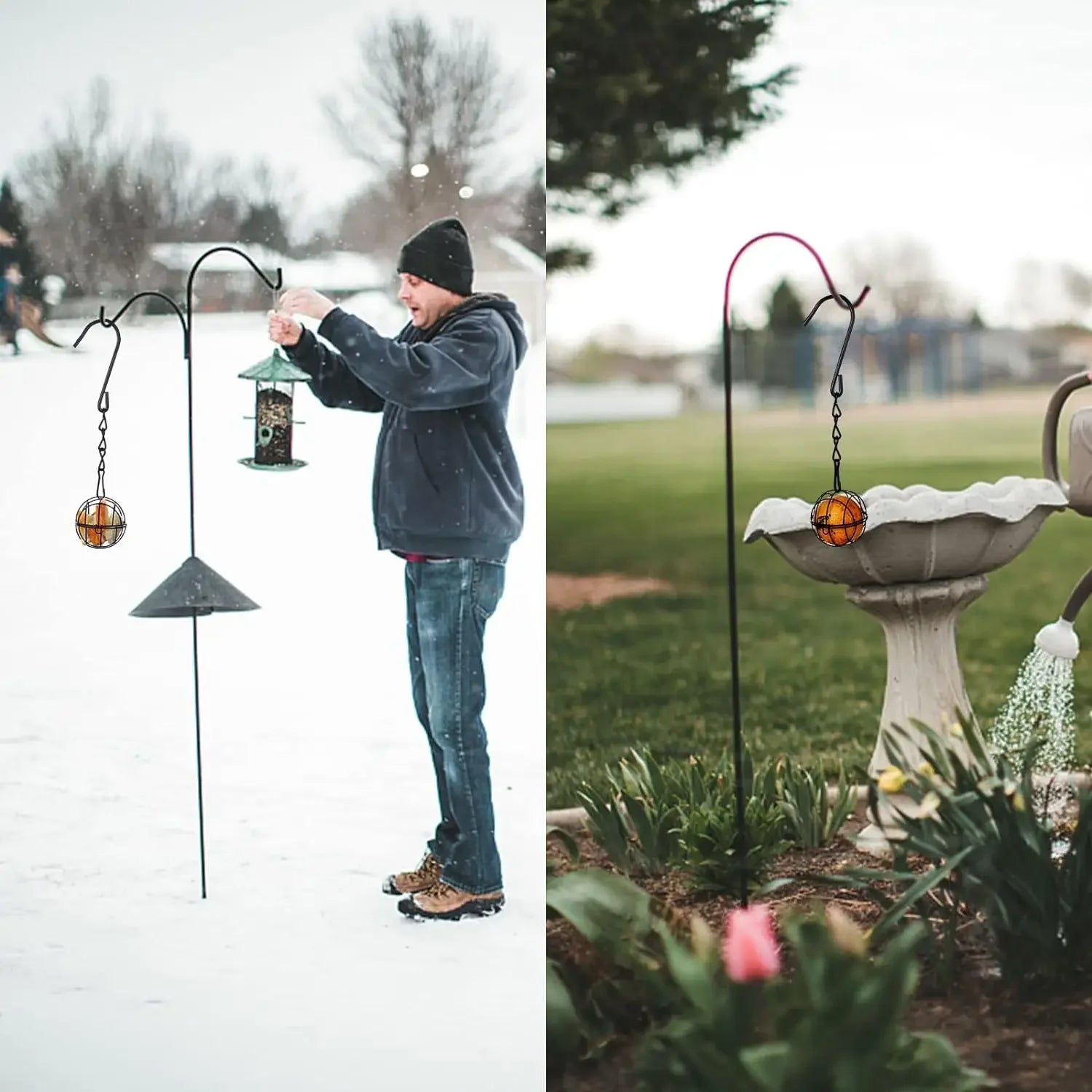 Charming Metal Bird Feeder Collection for Year-Round Use