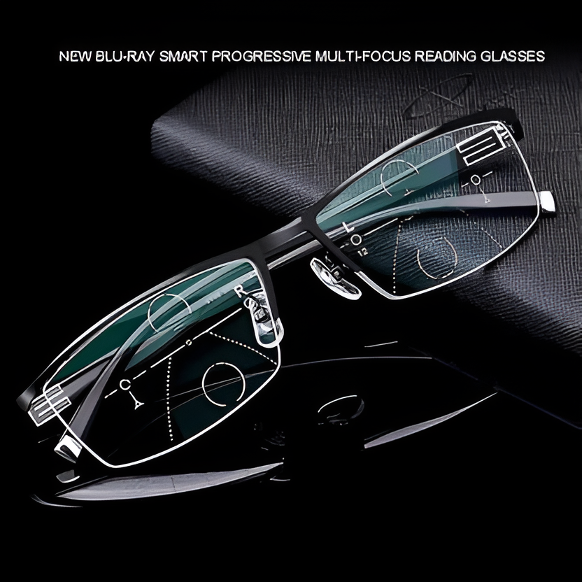 VisionFlex Adaptive Multifocal Eyewear – UV400 Photochromic Lenses