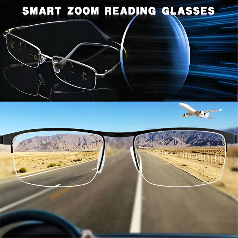 VisionFlex Adaptive Multifocal Eyewear – UV400 Photochromic Lenses