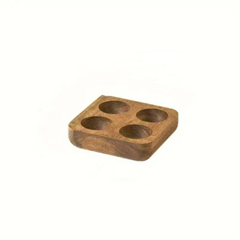 Elegant Acacia Wood Egg Organizer for Kitchen & Fridge