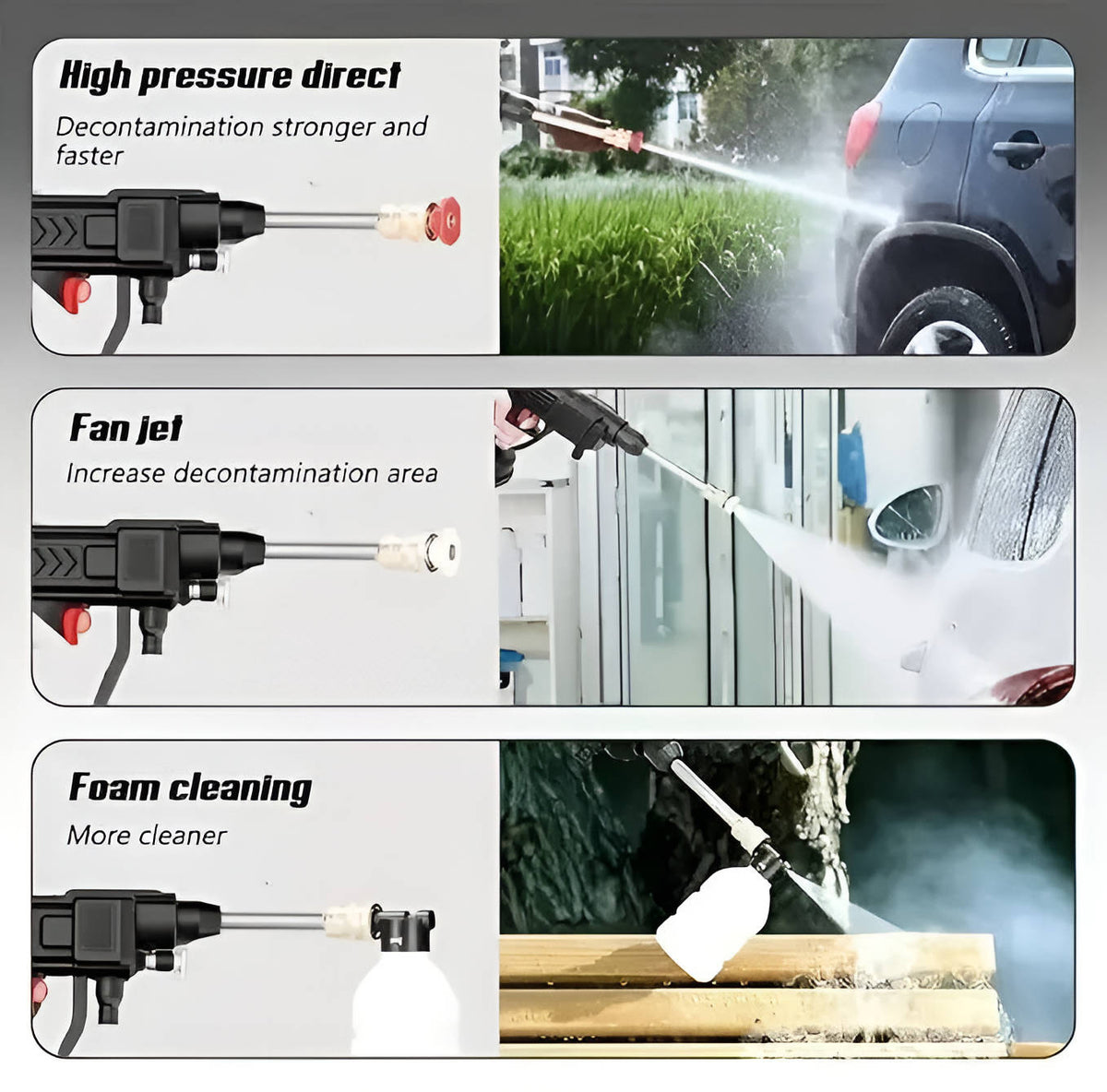 Rechargeable Portable Power Spray Gun for Effortless Cleaning