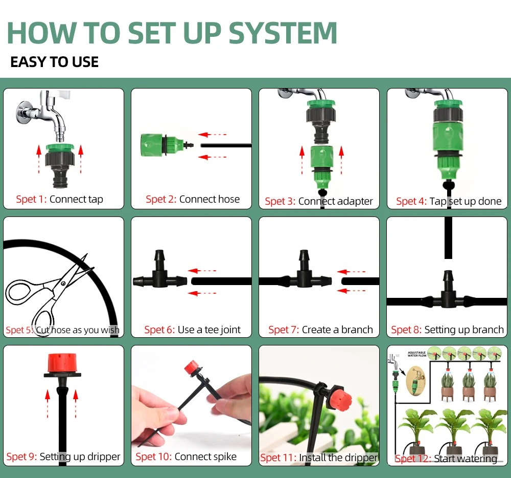 Smart Drip Watering System with Programmable Timer