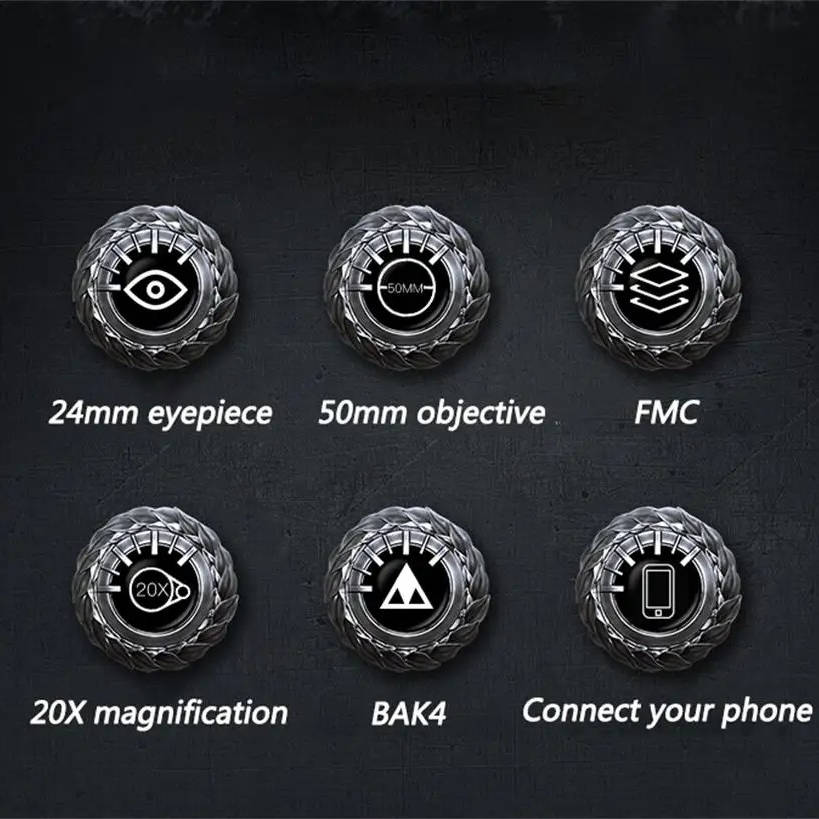 ExploreMore 20x High-Performance Binoculars