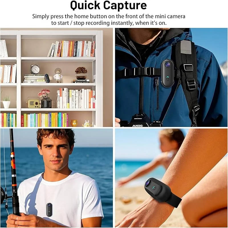 Compact 4K Adventure Camera with Magnetic Mount