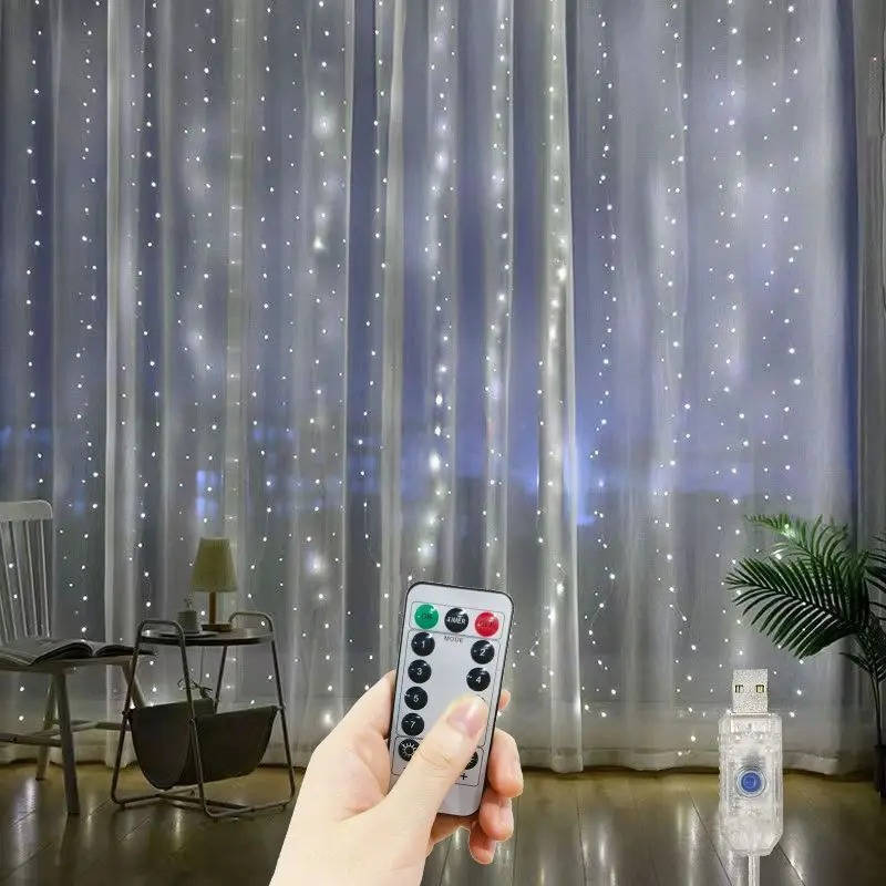 Enchanting LED String Curtains for Magical Spaces