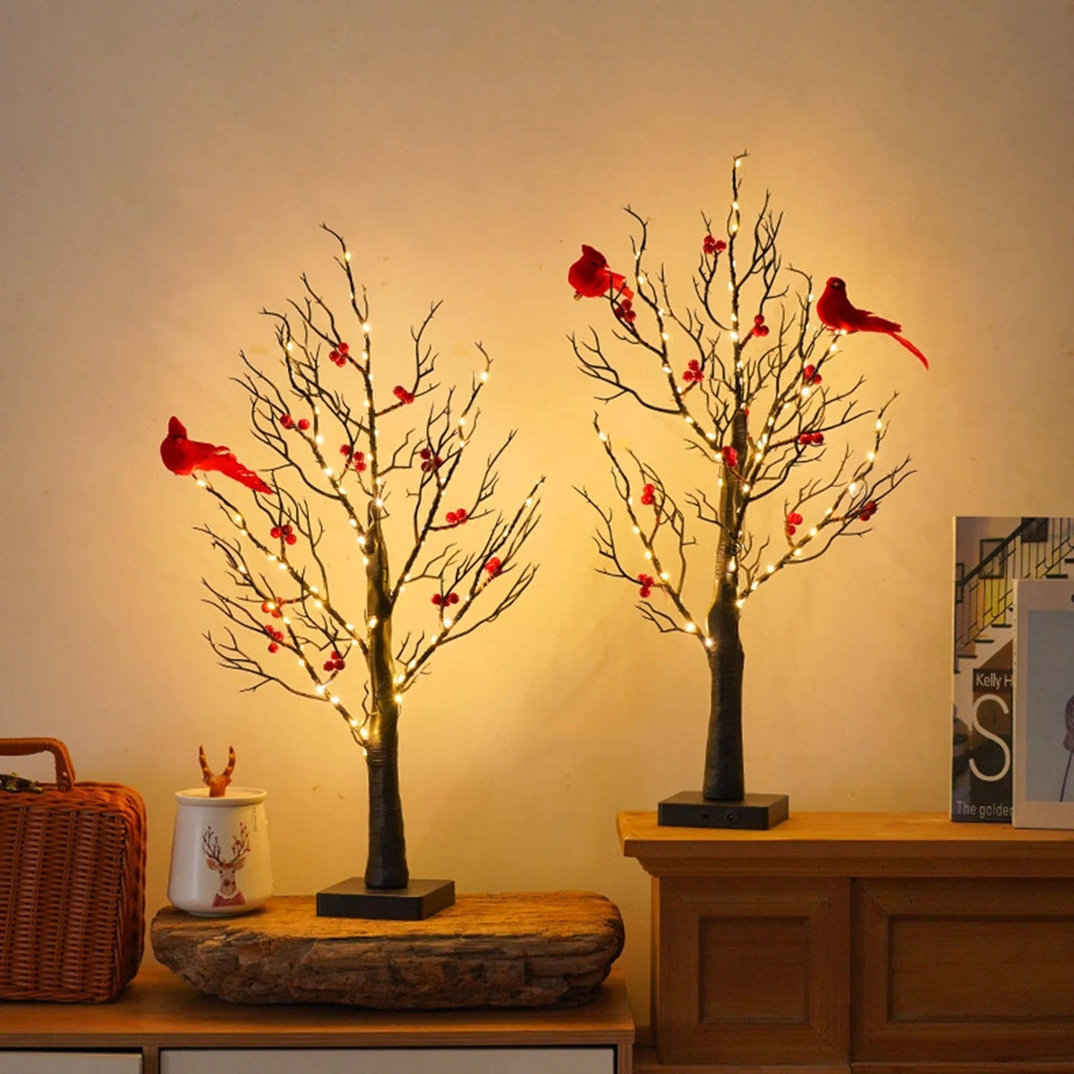 Illuminating Charm: Decorative LED Tree Accent