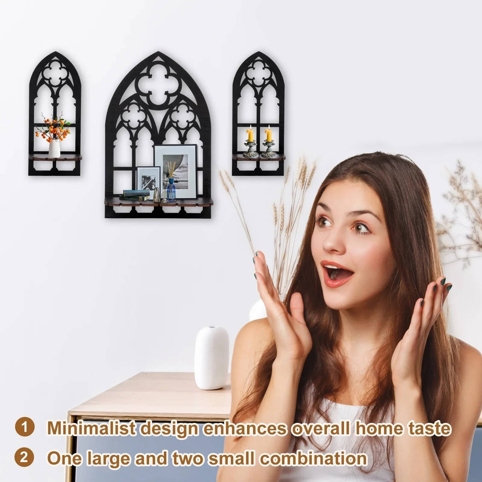 Elegant Archway Wall Frames Set of Three