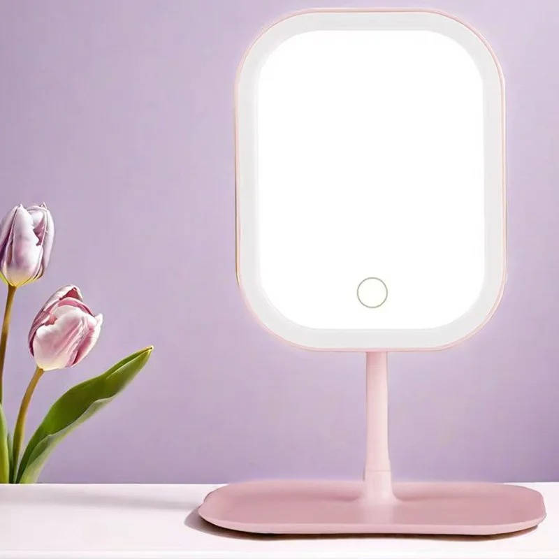 Portable Illuminated Makeup Mirror for On-the-Go Glam