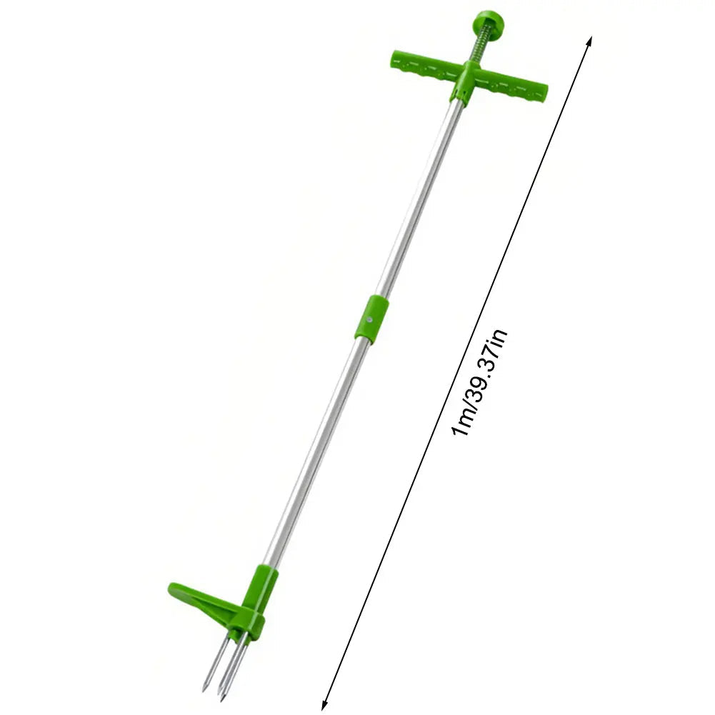 Ergonomic Weed Extractor with Pedal Action and Tri-Claw Grip