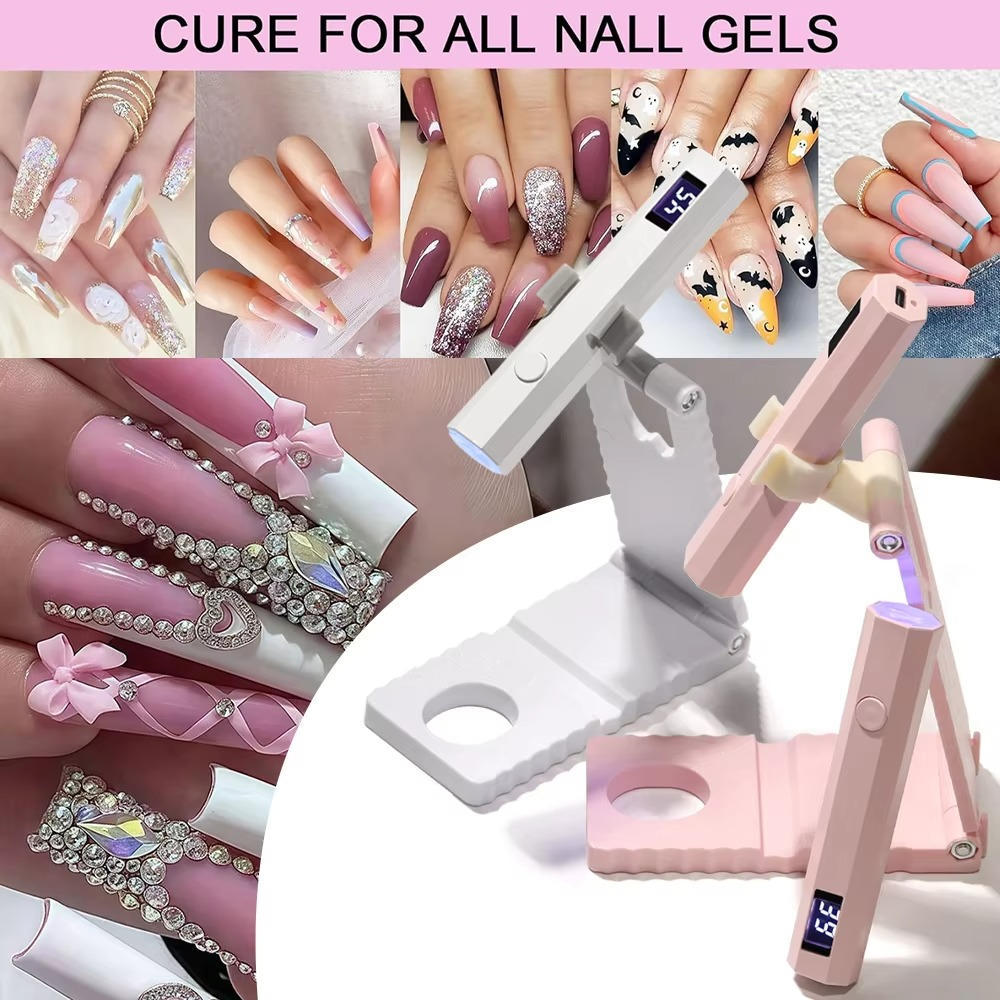 Compact LED Nail Curing Device for On-the-Go Glam
