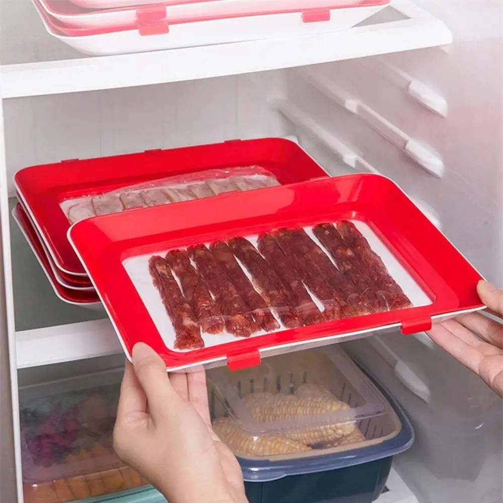 Versatile Food Storage Tray for Extended Freshness