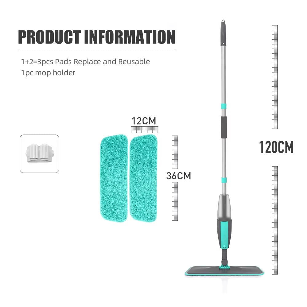 Effortless Cleaning Spray Mop with Precision Control