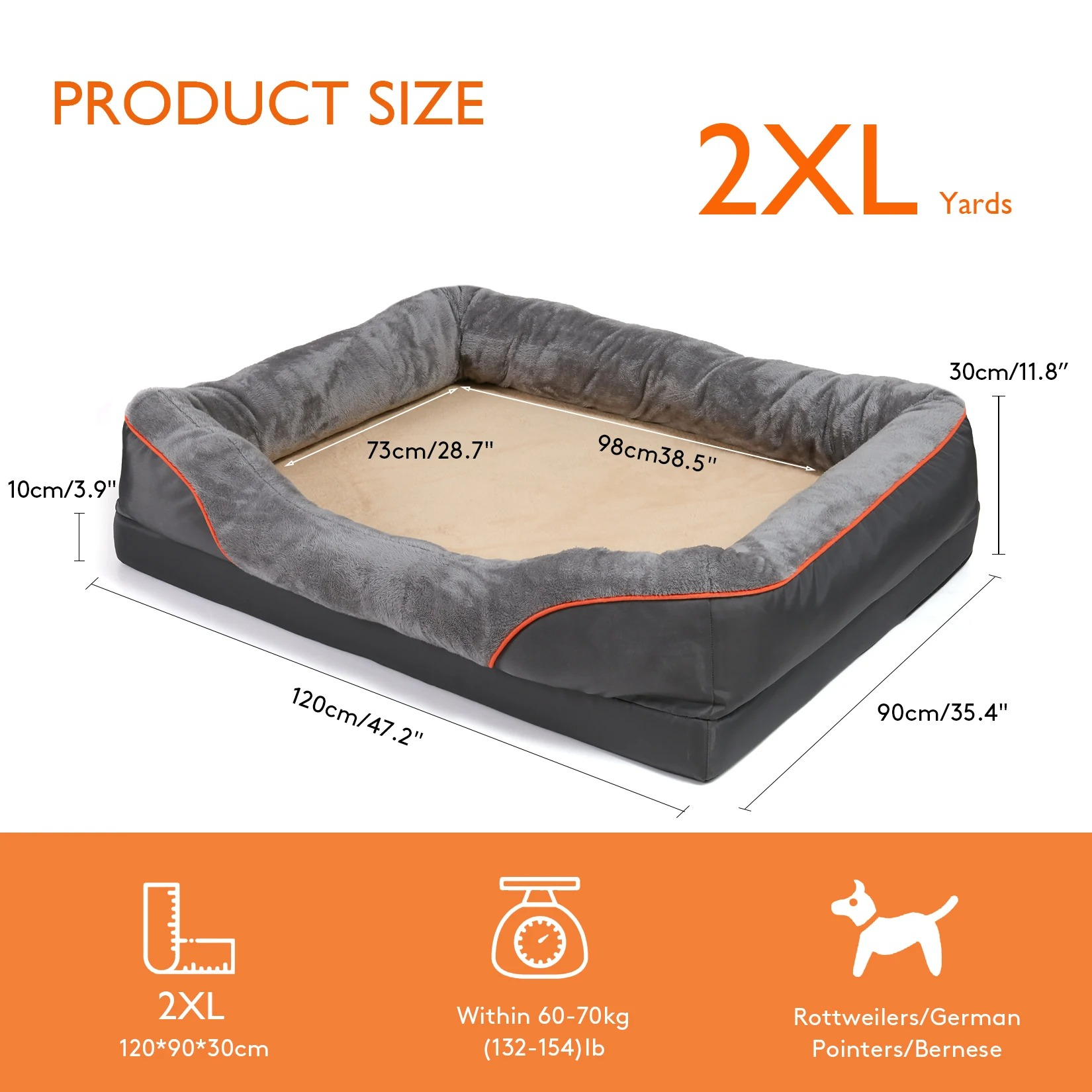 Premium Comfort Pet Bed with Orthopedic Support
