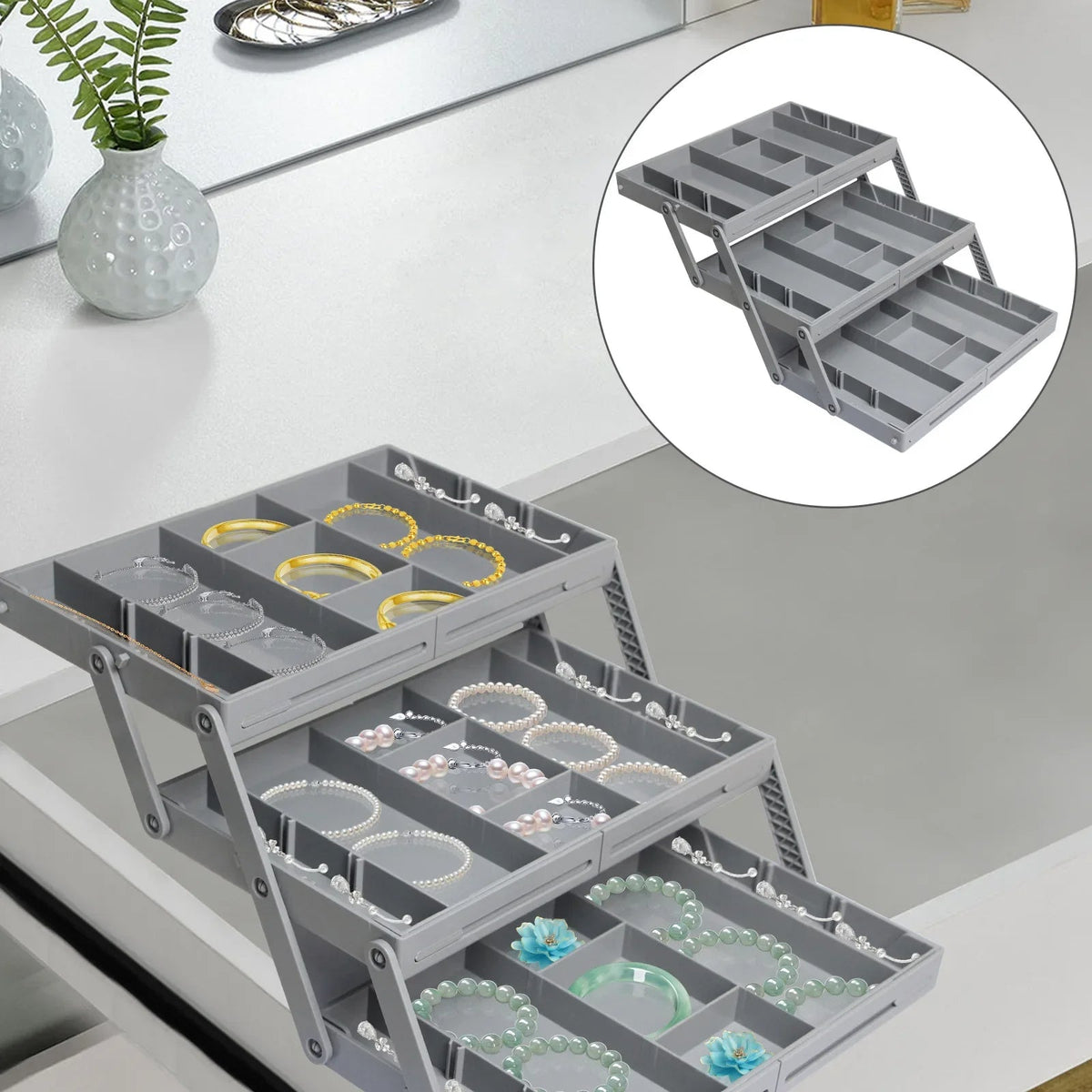 Versatile 3-Tier Storage Organizer for Every Room