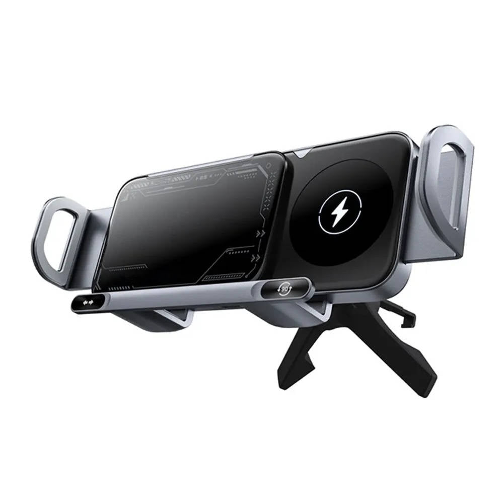 SmartGrip Wireless Car Charger & Phone Holder – Fast Dual Charging
