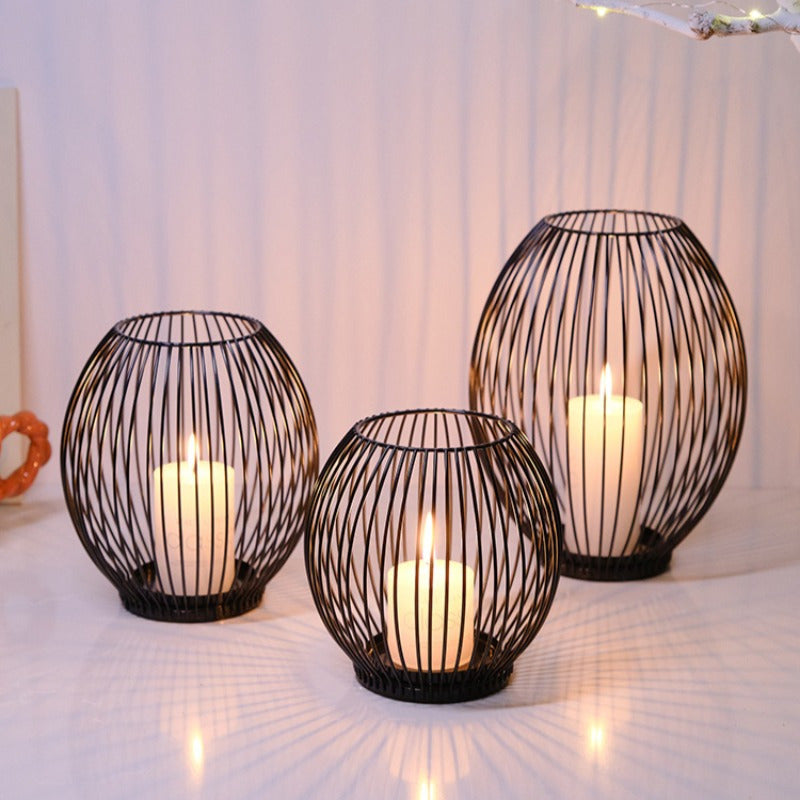 Stylish Geometric Candle Stand for Pillar Candles