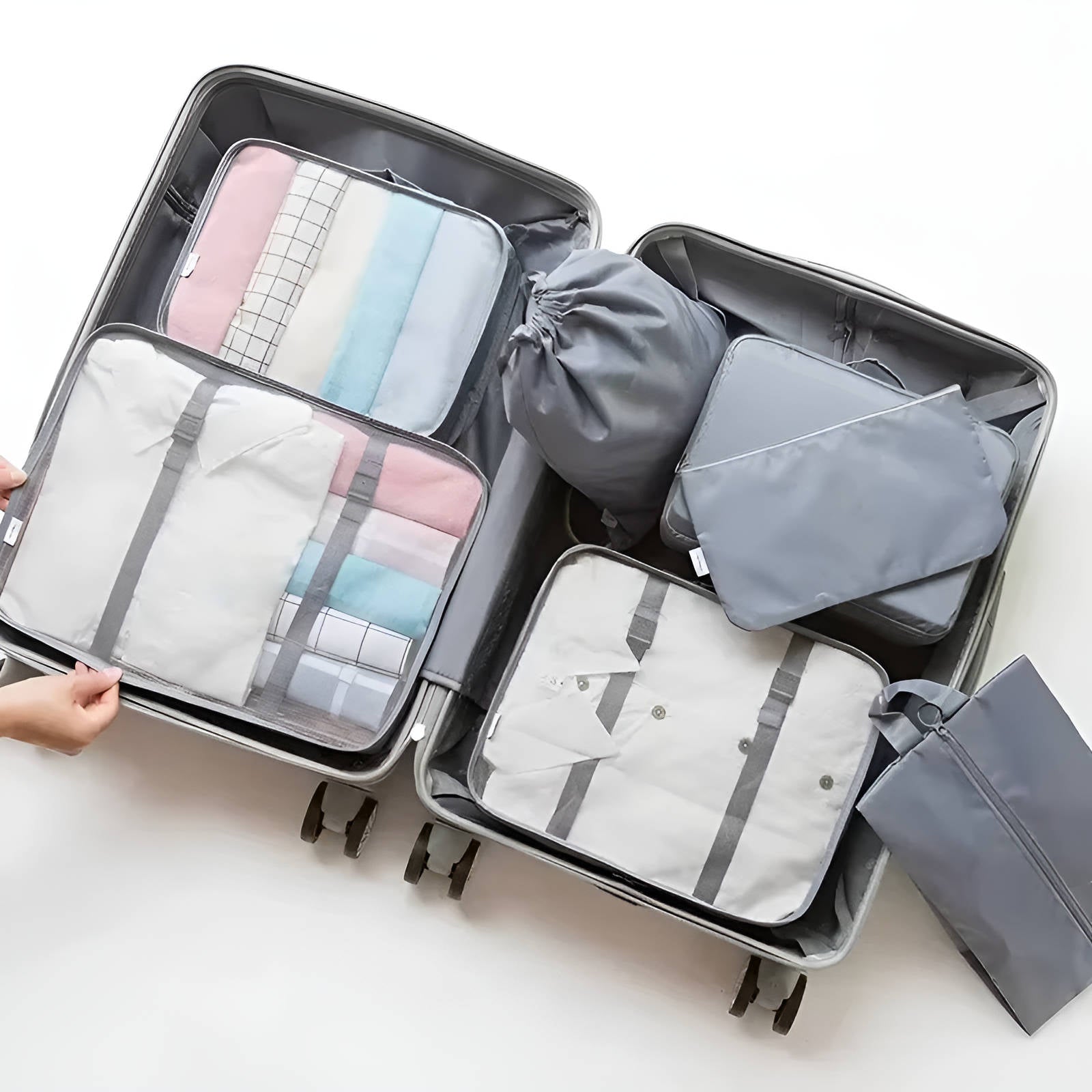 Ultimate Travel Storage Set with 7 Versatile Cubes