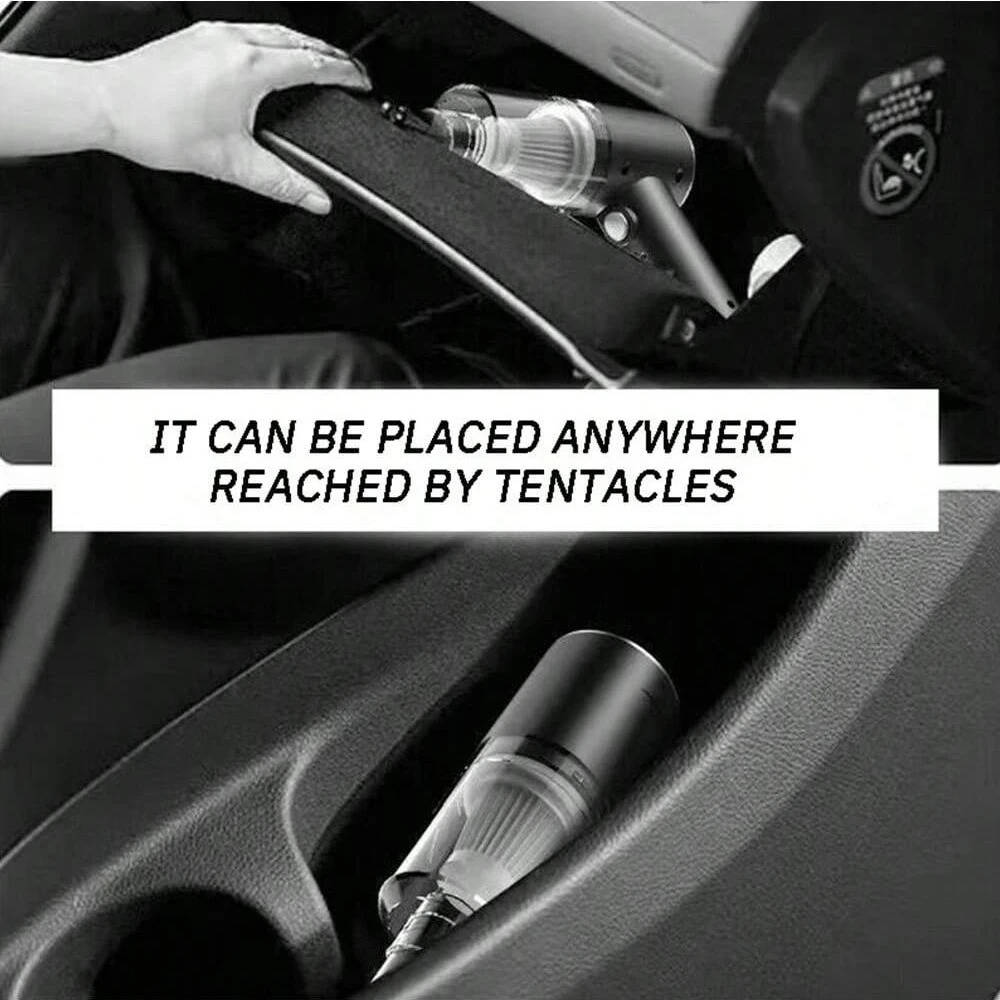 Portable Rechargeable Car Vacuum for Effortless Cleaning