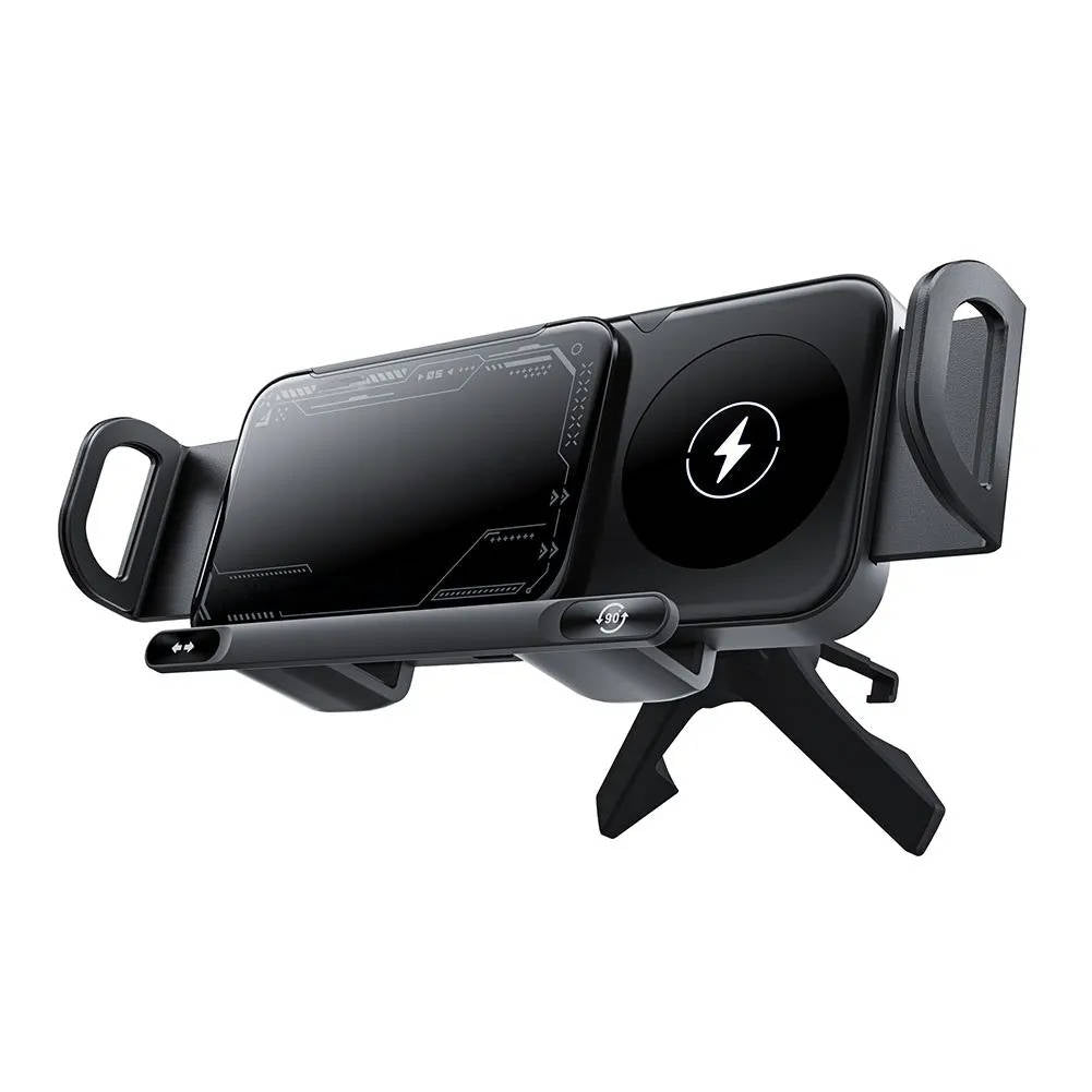 SmartGrip Wireless Car Charger & Phone Holder – Fast Dual Charging