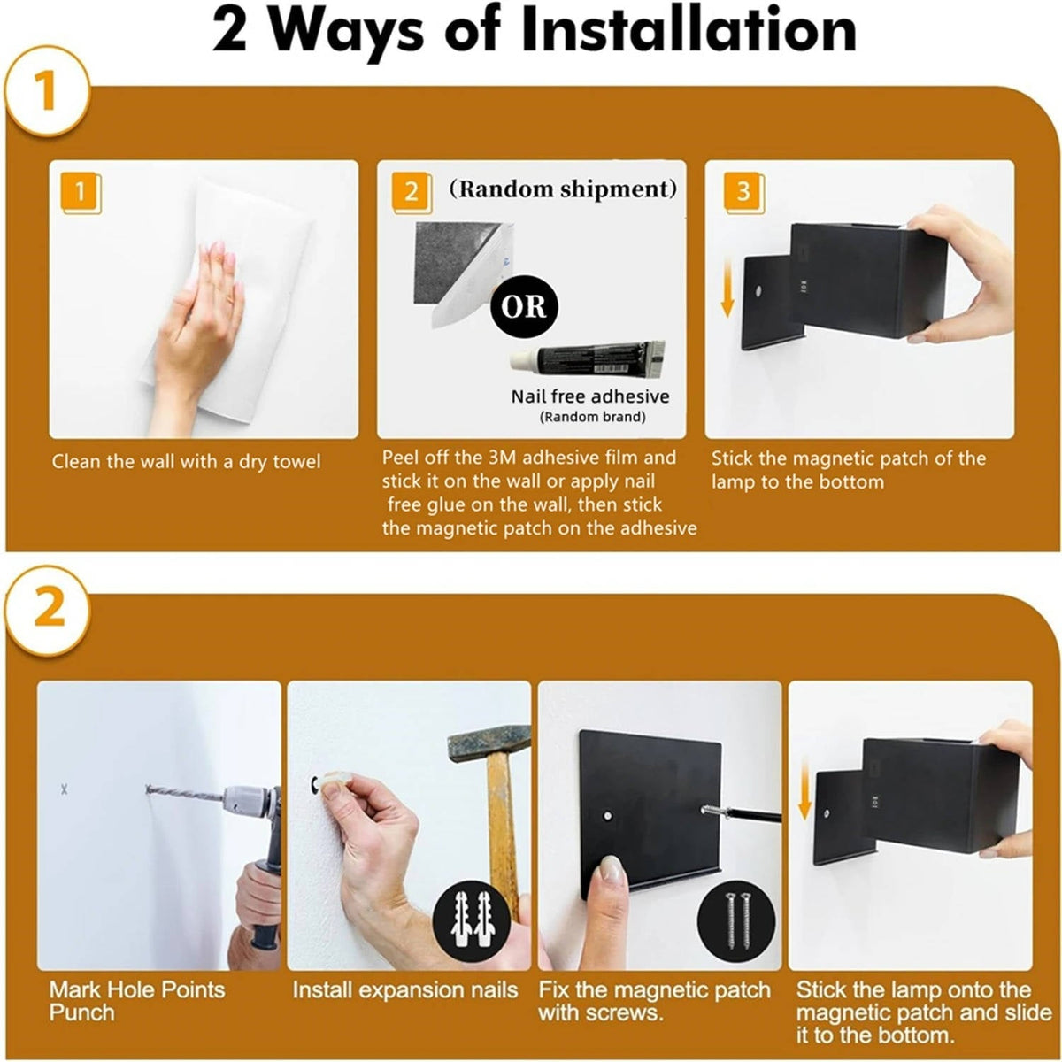 Smart Motion-Activated Wall Light with Remote Control