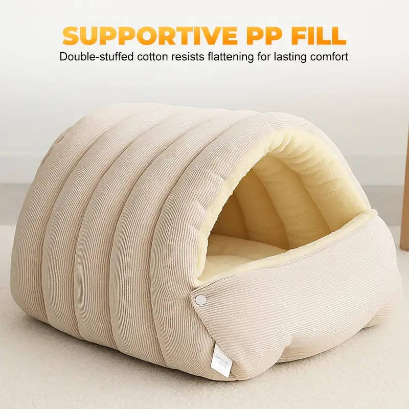 Cozy Hideaway Cat Tent with Washable Cover
