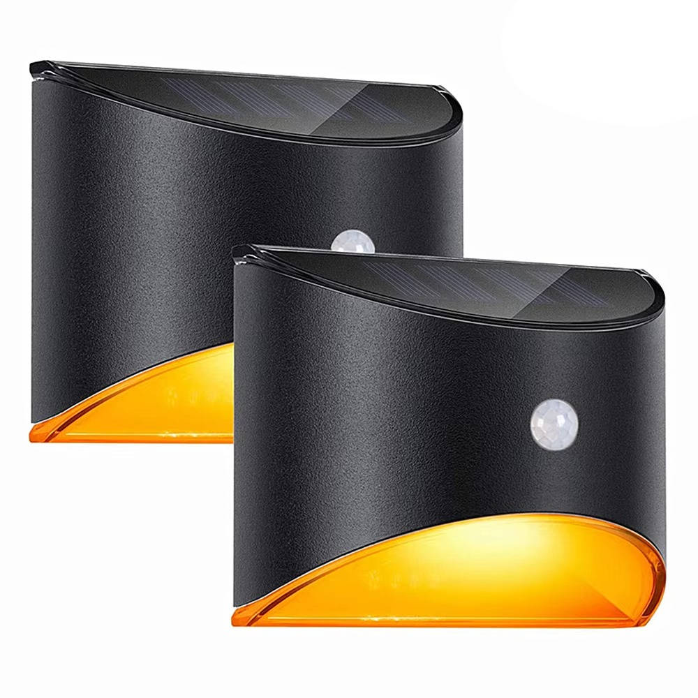 Solar-Powered Outdoor Step Lights with Motion Detection