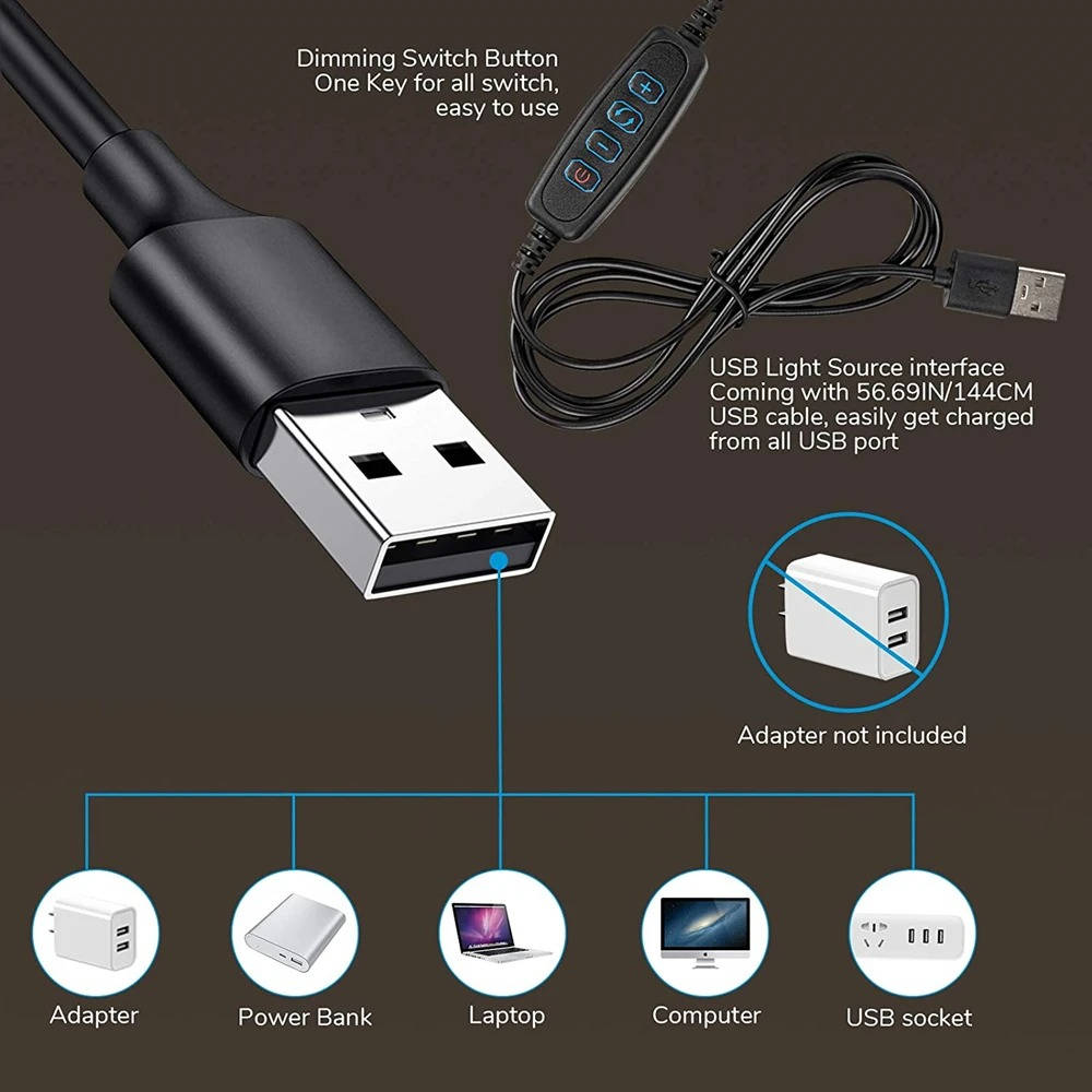 Versatile Clip-On LED Lamp with 360° Flexibility