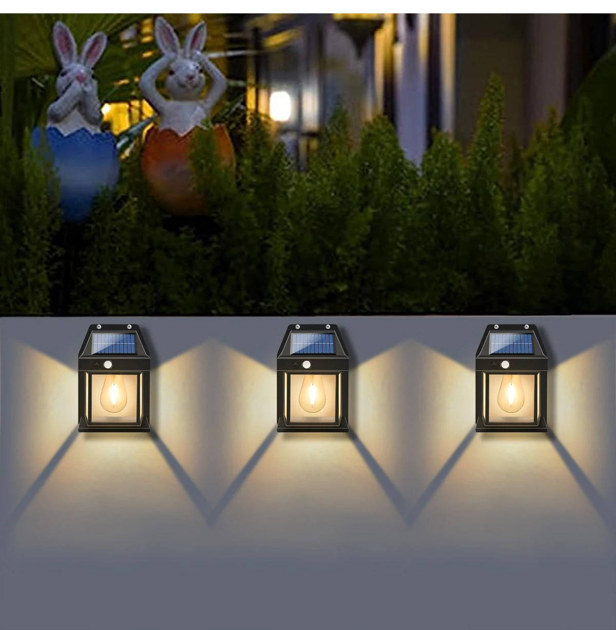 Illuminating Solar Wall Light Duo for Outdoors