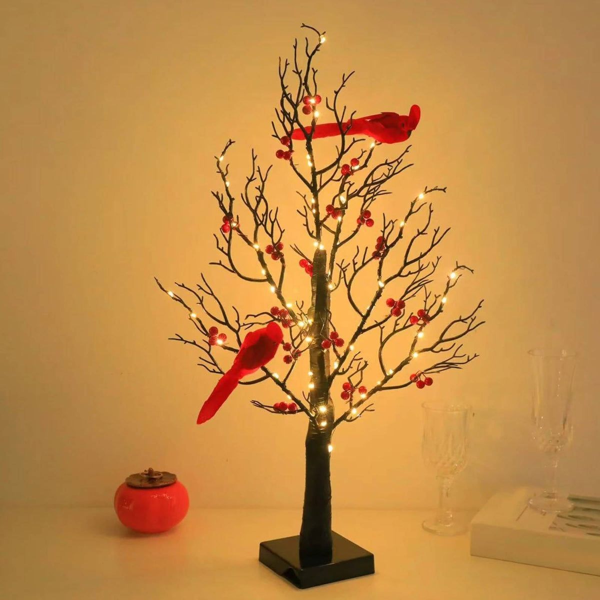 Illuminating Charm: Decorative LED Tree Accent