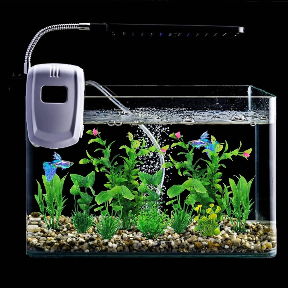 Aquarium Enchantment: Lifelike Plant Décor