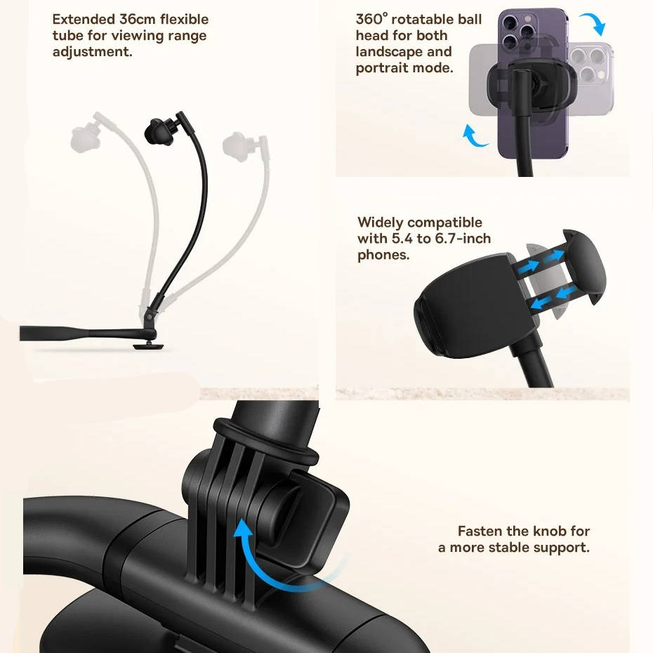 Versatile Phone Stand for Desk, Bed, and Couch