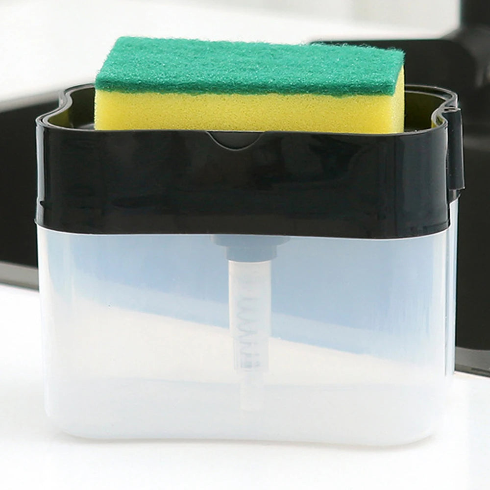 Smart Soap Dispenser with Integrated Sponge Holder