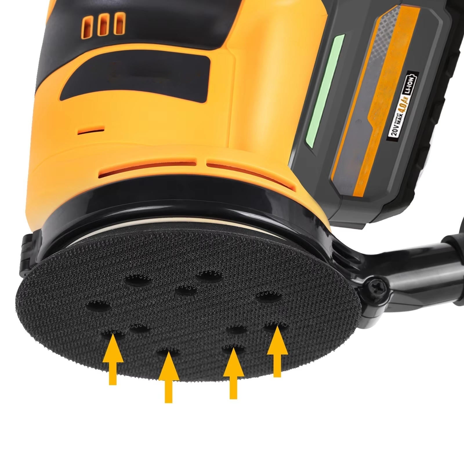 Cordless Precision Orbital Sander with Dust Management