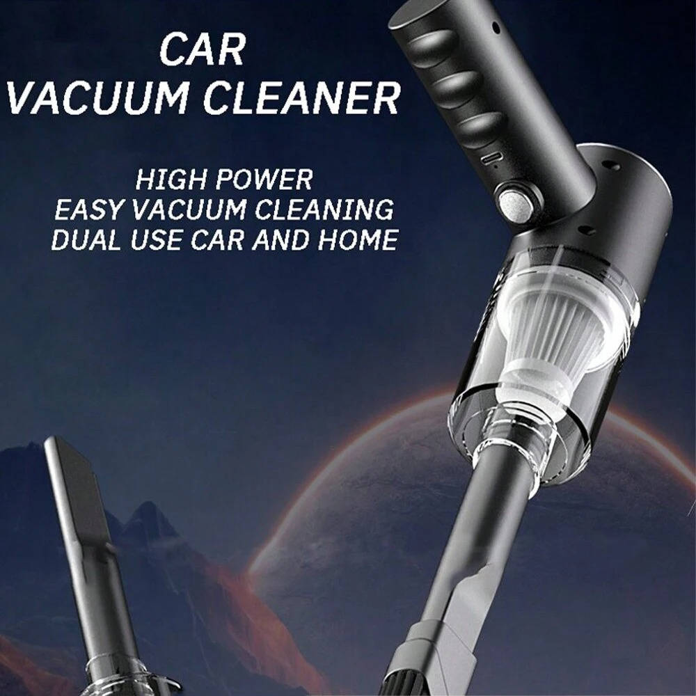 Portable Rechargeable Car Vacuum for Effortless Cleaning