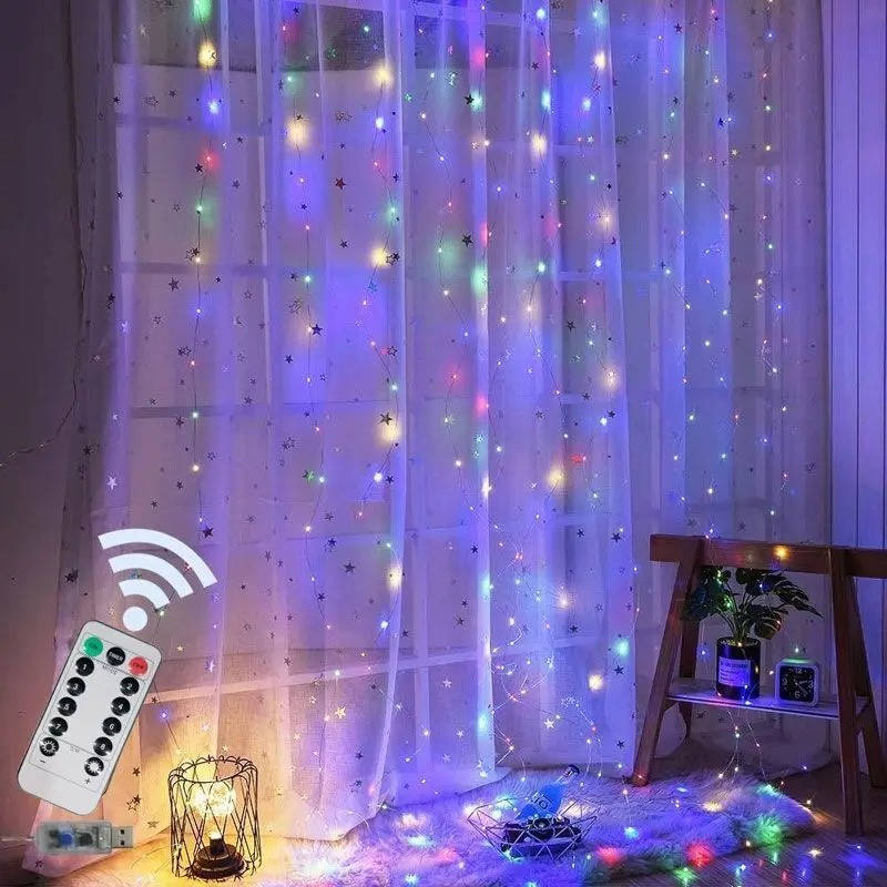 Enchanting LED String Curtains for Magical Spaces