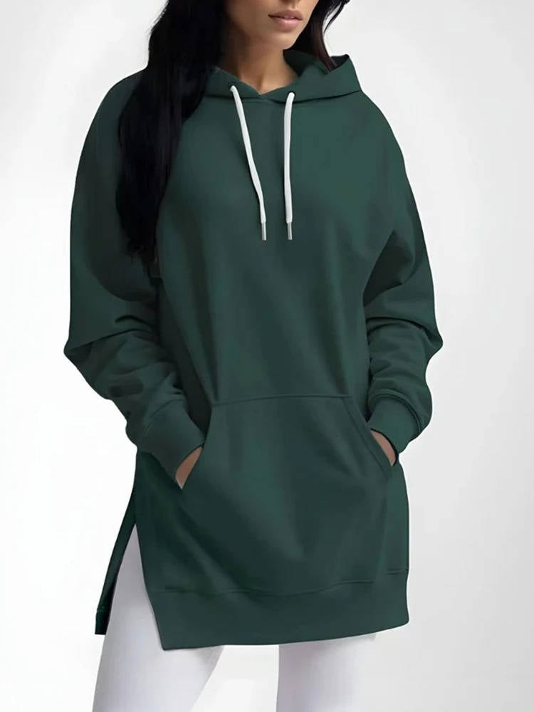 Cozy Long Hoodie Dress for Effortless Style