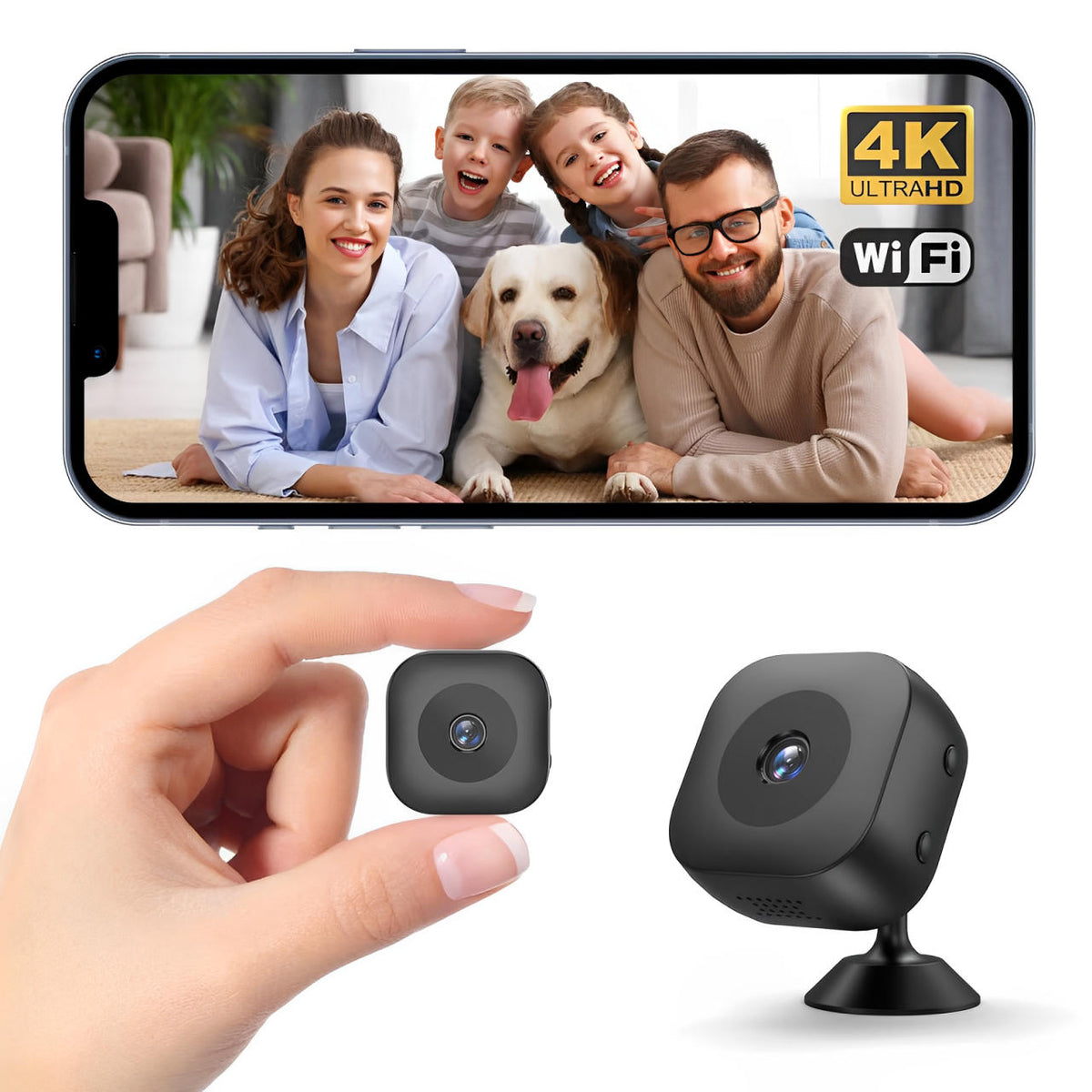 Compact Wireless Surveillance Camera for Home Security