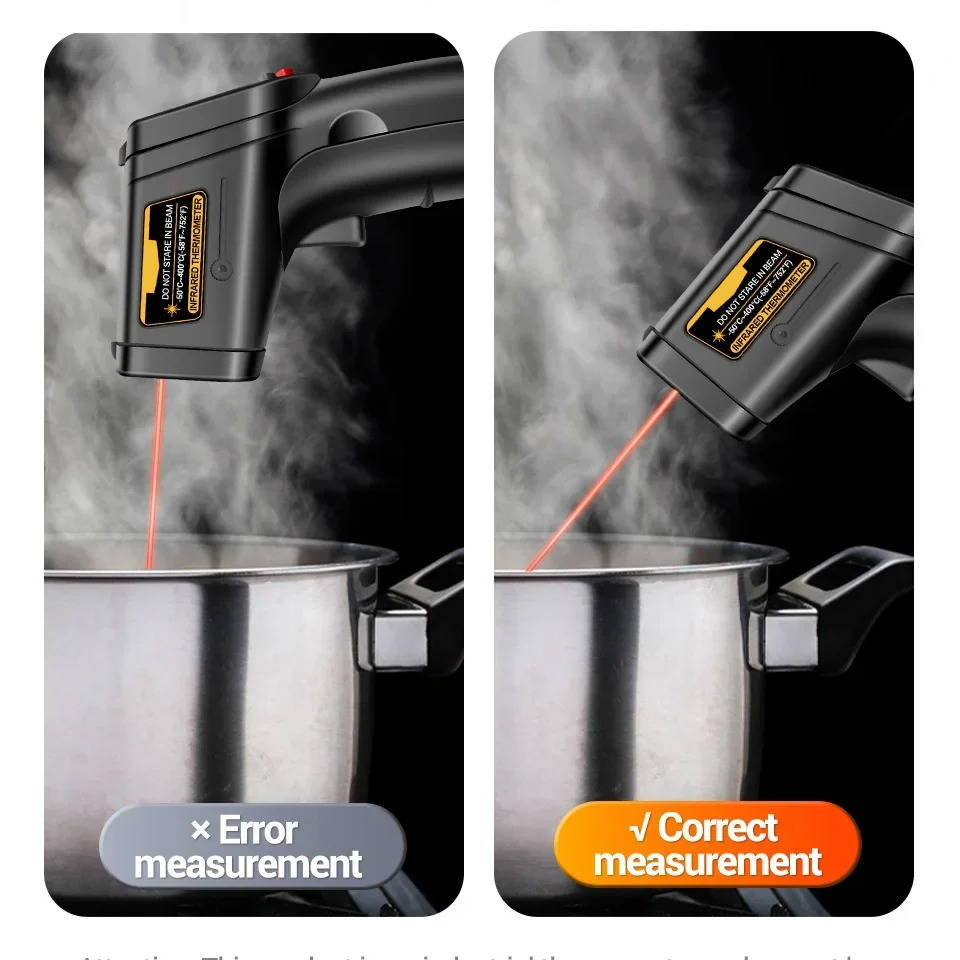 Precision Infrared Temperature Gun for Effortless Cooking