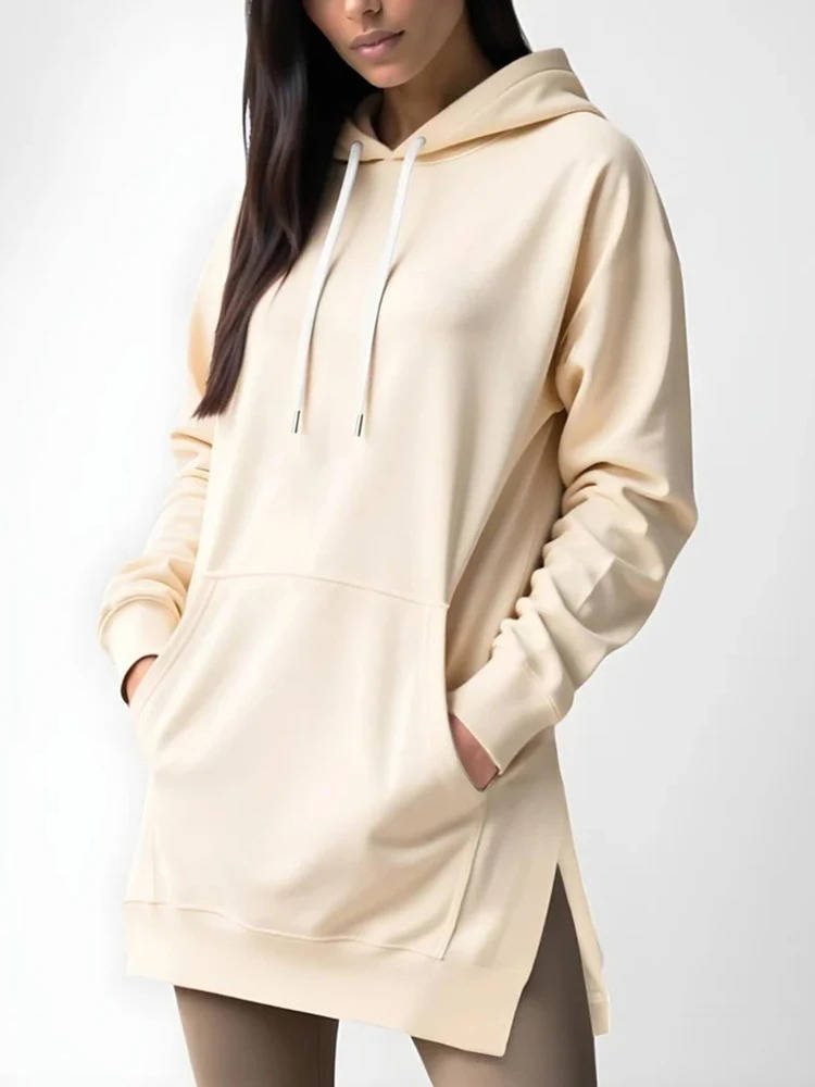 Cozy Long Hoodie Dress for Effortless Style
