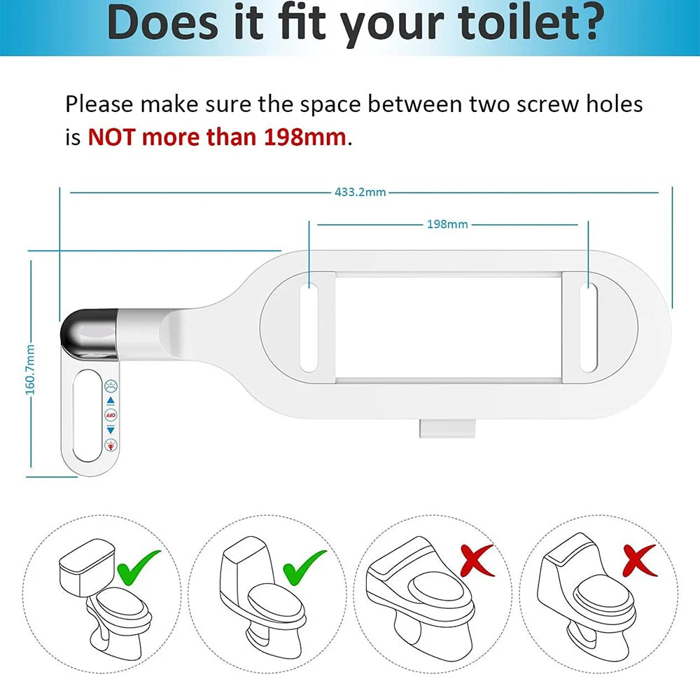 Slimline Toilet Bidet Attachment for Ultimate Comfort