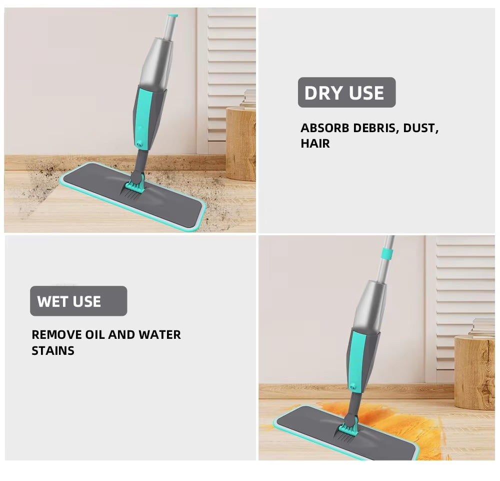 Effortless Cleaning Spray Mop with Precision Control