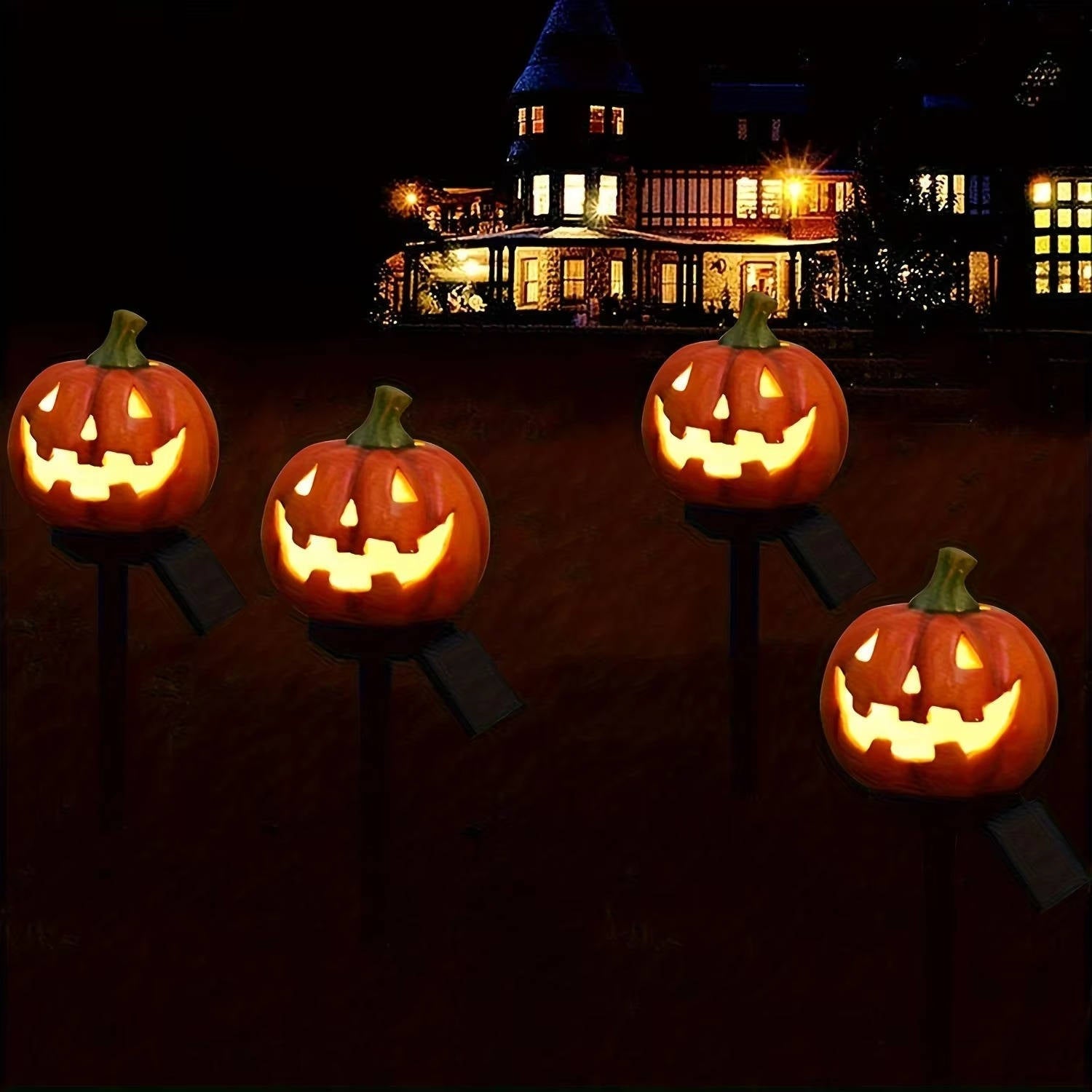 Enchanting Pumpkin Pathway Illuminators for Halloween
