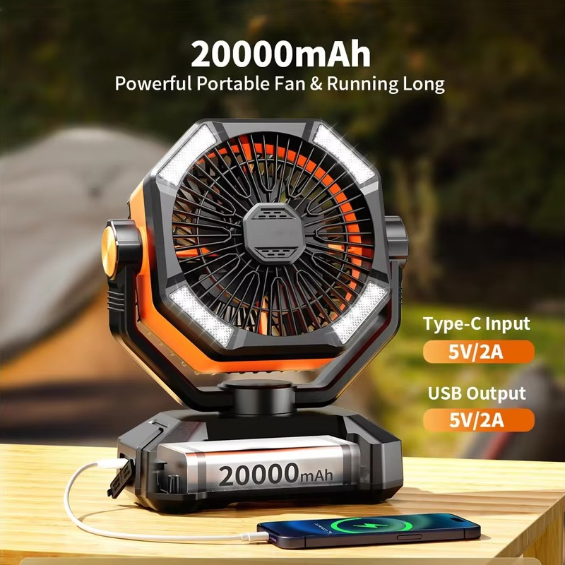 Compact Outdoor Comfort Fan for Camping Adventures