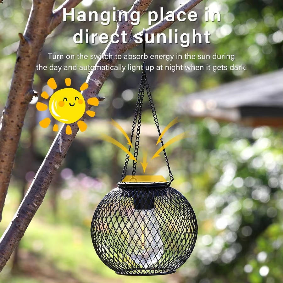 Charming Solar-Powered Garden Lantern
