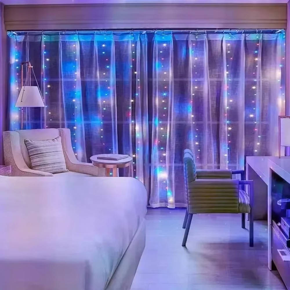 Enchanting LED String Curtains for Magical Spaces