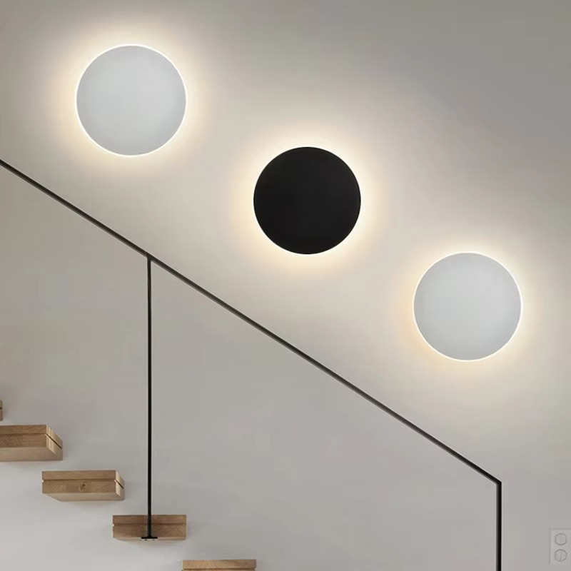 Stylish Indoor LED Wall Light with Circular Design