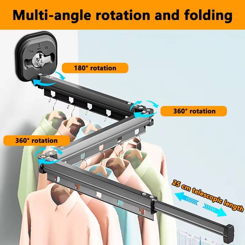 Space-Saving Foldable Laundry Drying Rack