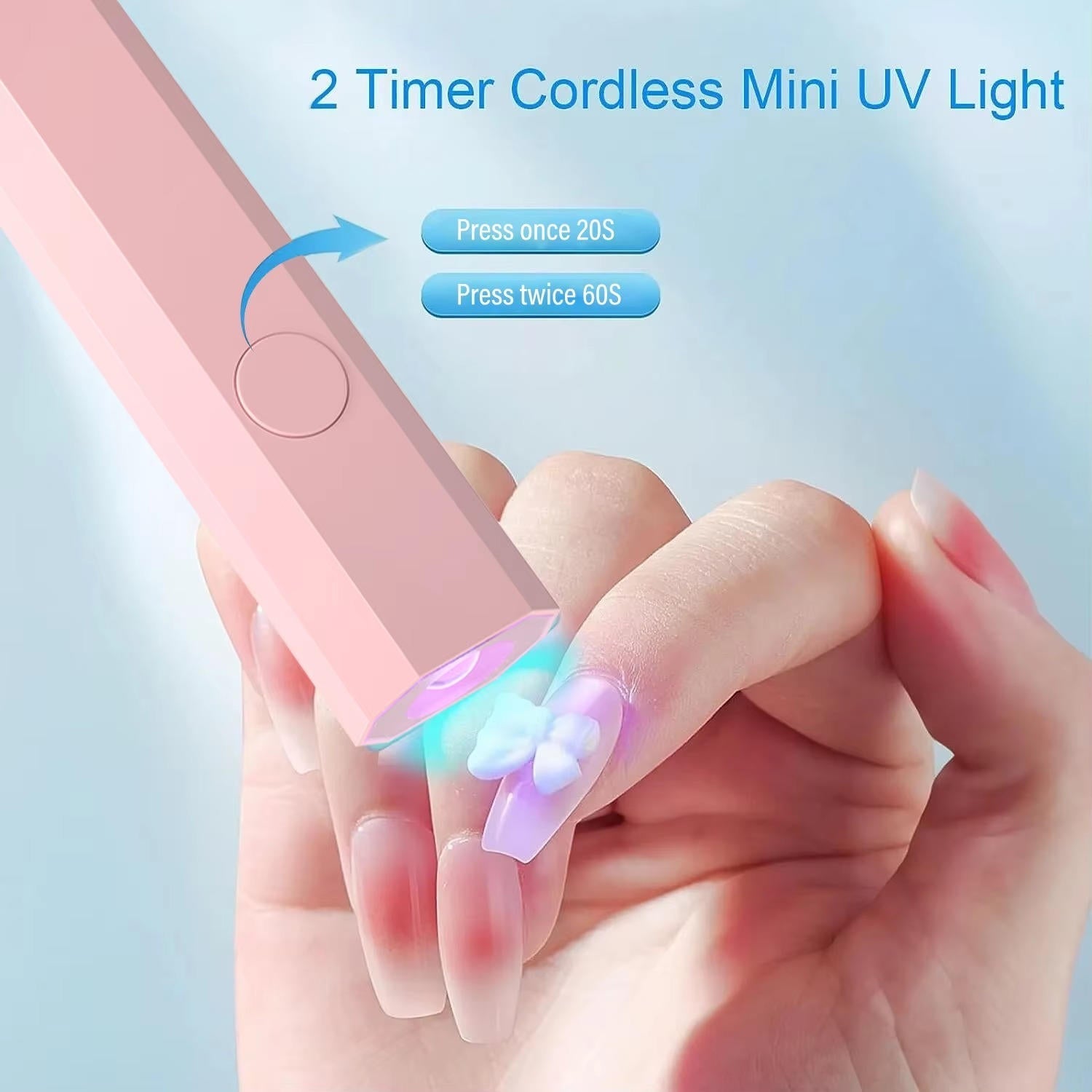 Compact LED Nail Curing Device for On-the-Go Glam